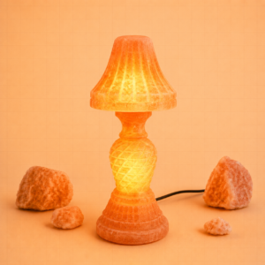 Himalayan Double Light Table Salt Lamp (Three Pieces)
