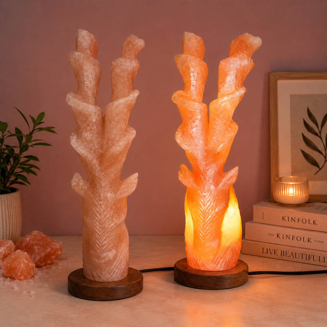 Himalayan Deer Antler Salt Sculpture